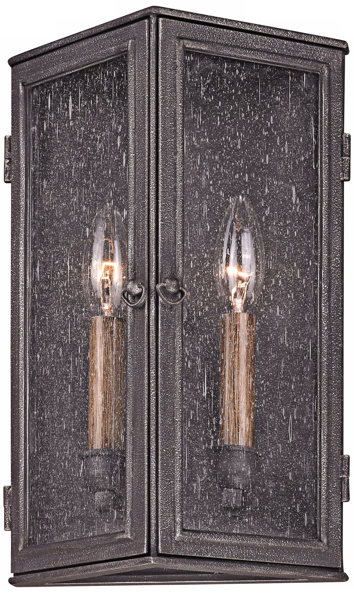 Bermuda 13 1/2" High Aged Pewter Outdoor Wall Sconce