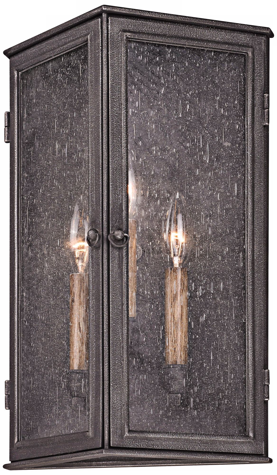 Bermuda 16 1/2" High Aged Pewter Outdoor Wall Sconce