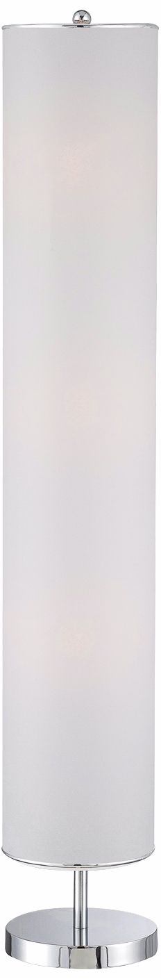 Lite Source Carson II White Cylinder Floor Lamp