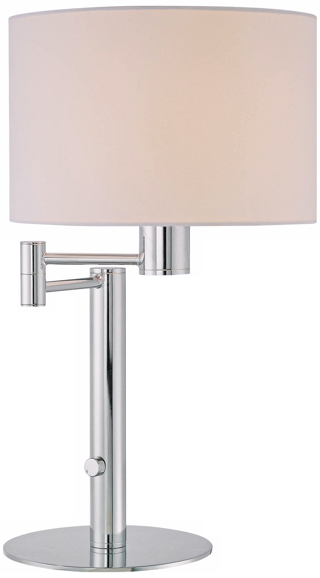 Lite Source Gervasio Chrome Swing Arm Desk Lamp