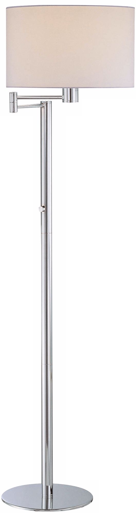 Lite Source Gervasio Chrome Swing Arm Floor Lamp