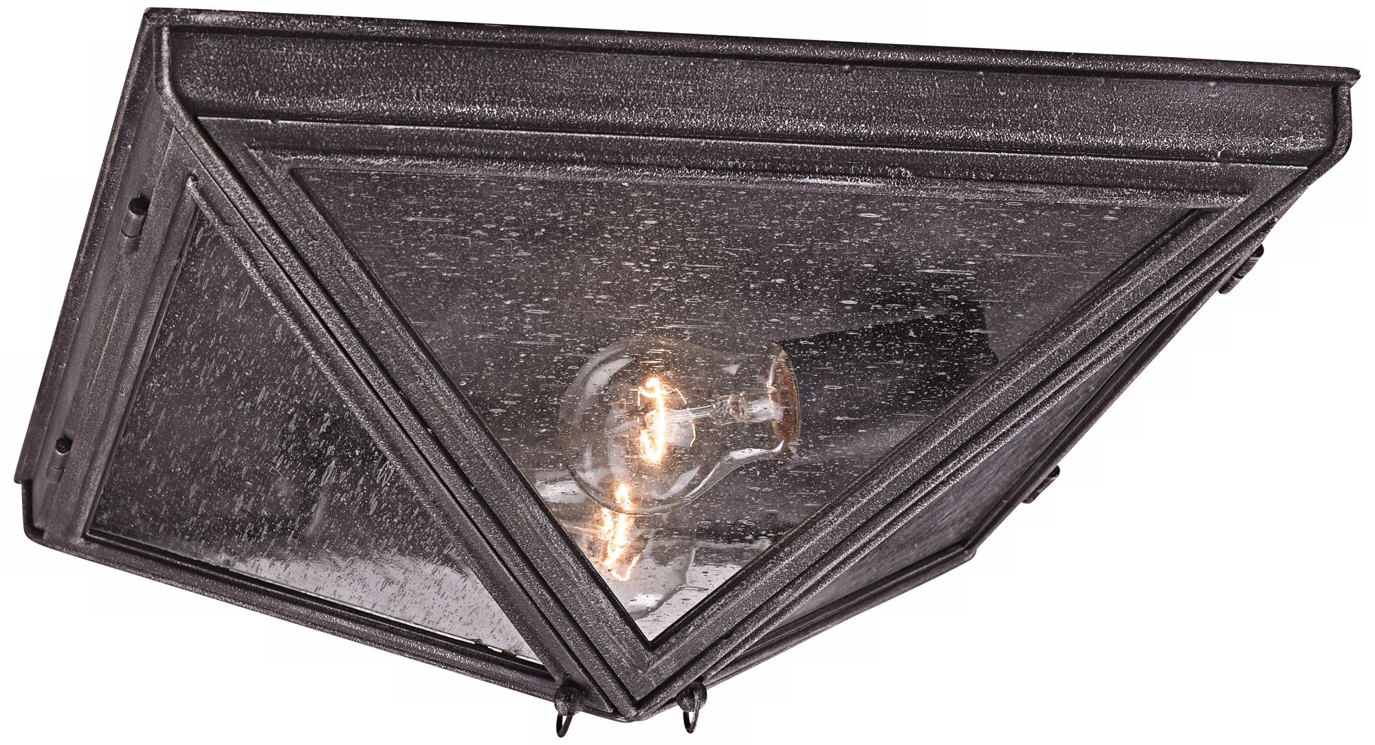 Bermuda 14 1/4" Wide Aged Pewter Outdoor Ceiling Light