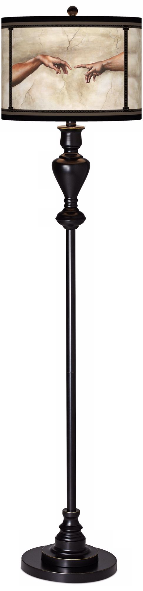 Genesis Giclee Glow Black Bronze Floor Lamp