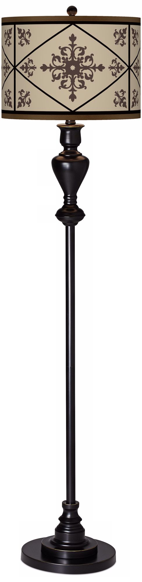 Chambly Giclee Glow Black Bronze Floor Lamp