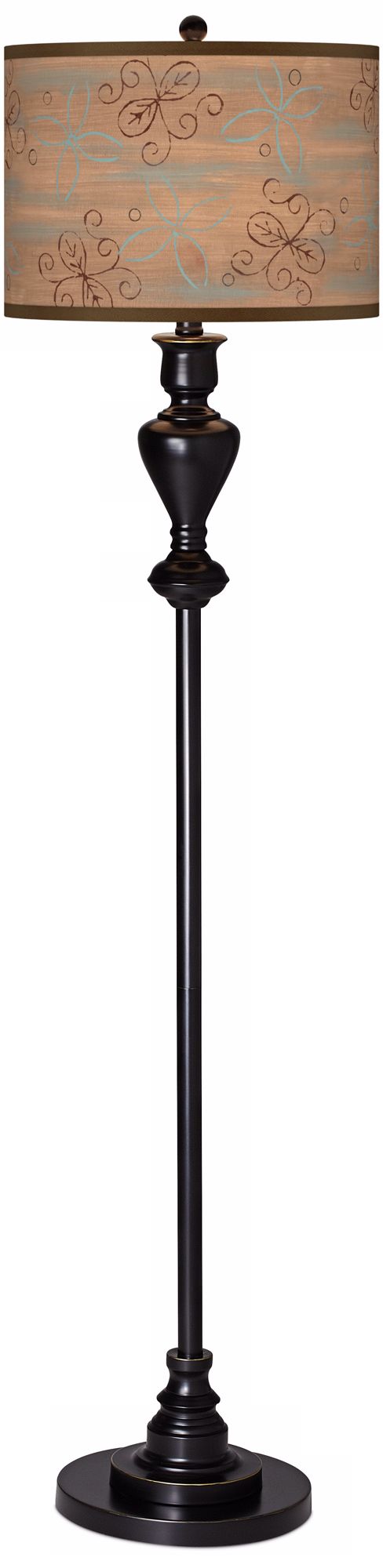 Cedar Lake Giclee Glow Black Bronze Floor Lamp