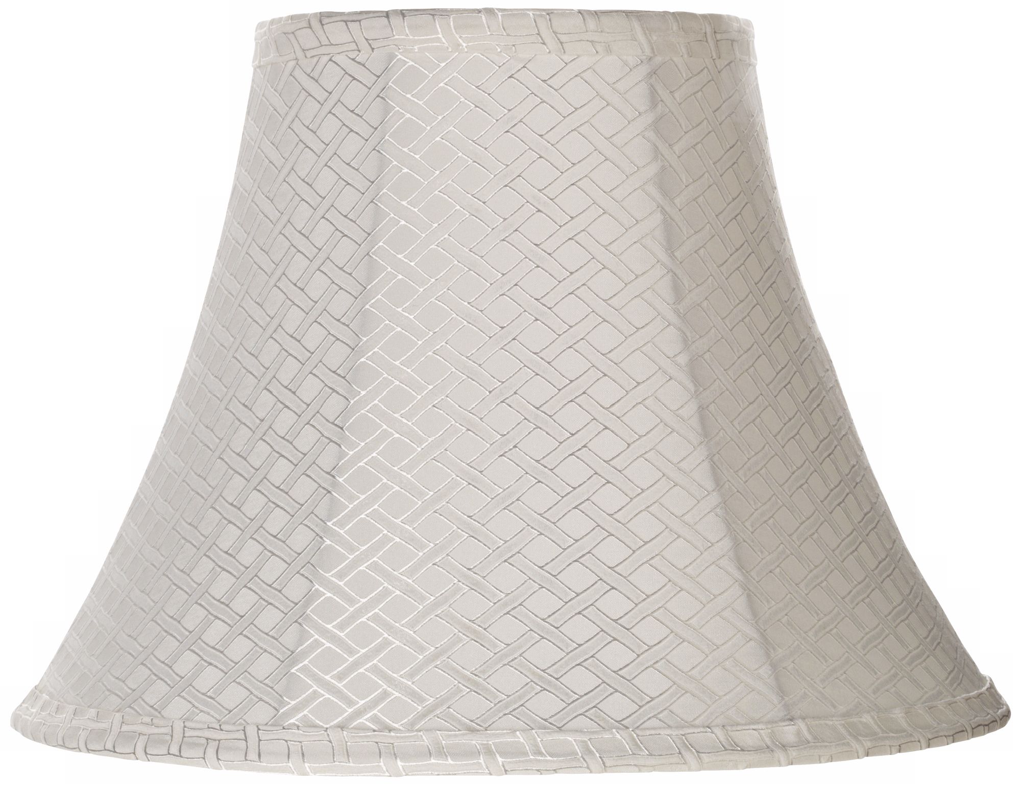 White Lattice Collection Bell Shade 6x12x9 (Spider)
