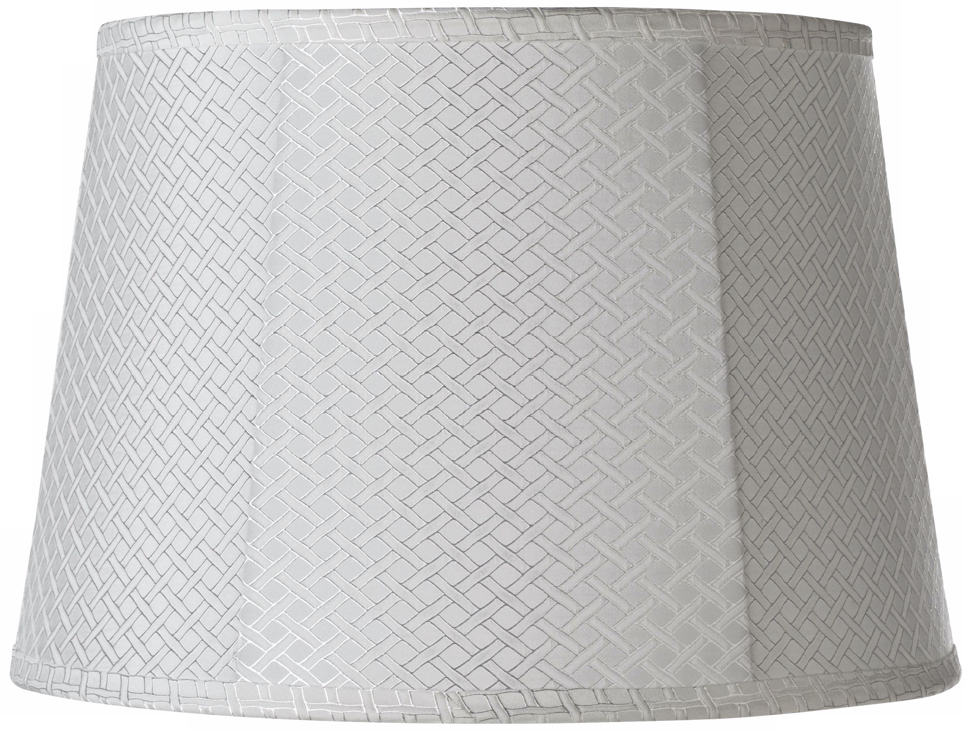 White Lattice Collection Drum Shade 13x16x11 (Spider)