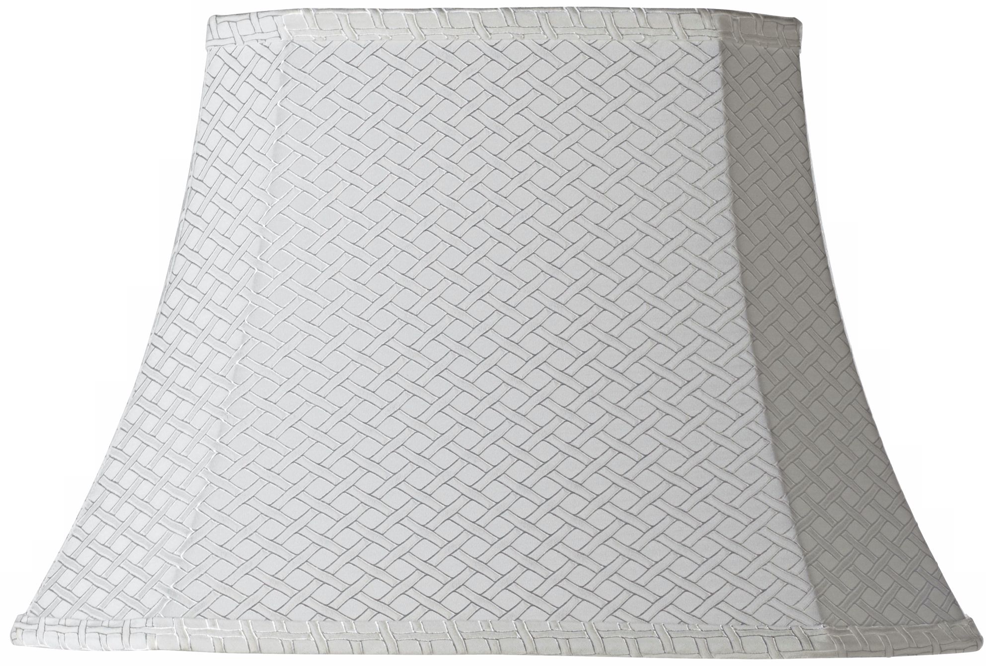 White Lattice Rectangle Shade 7/10x12/16x11 (Spider)
