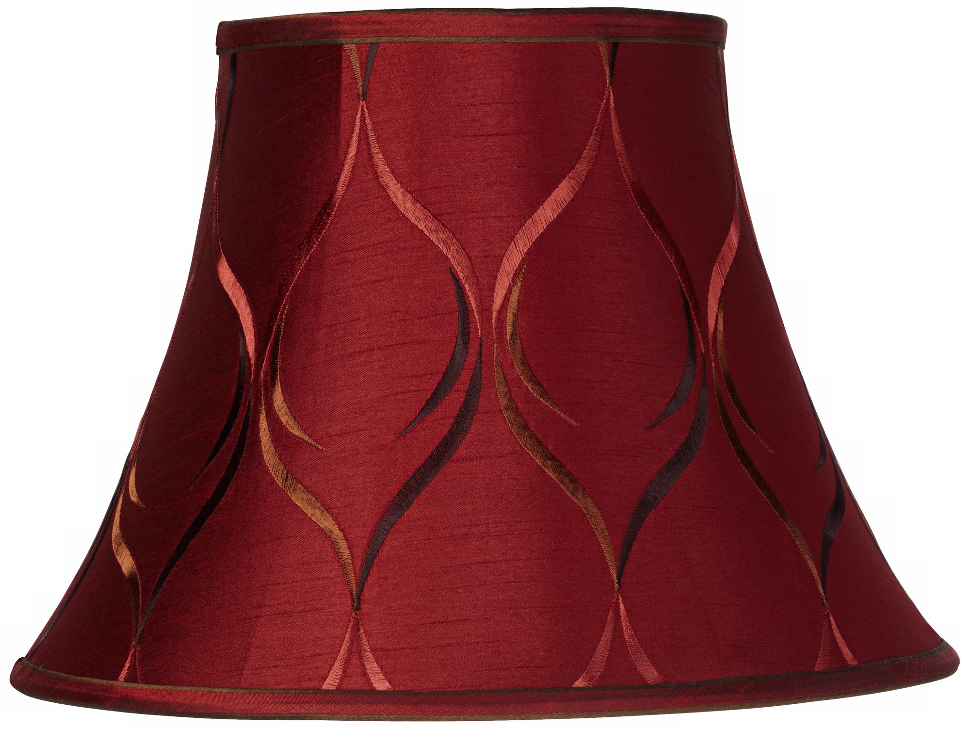 Merlot Embroidered Bell Shade 8x15x11 (Spider)