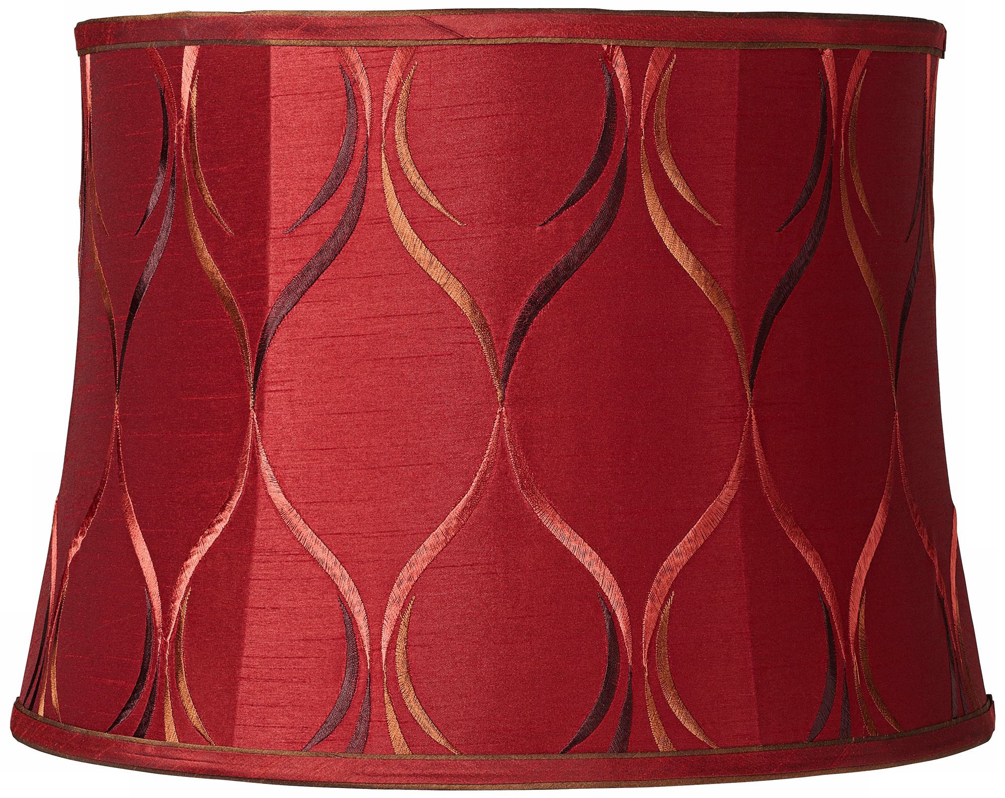 Merlot Embroidered Drum Shade 14x16x11.5 (Spider)