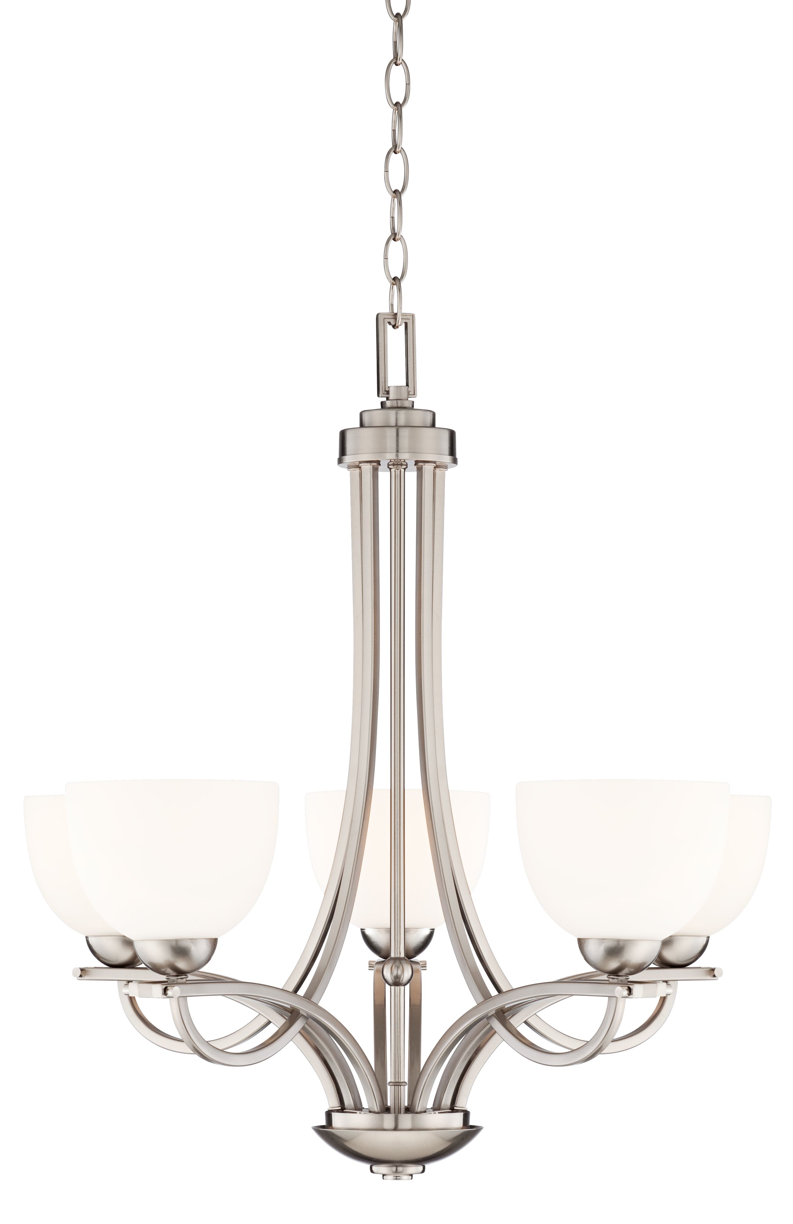 Franklin Iron Bennington 26 1/2" Wide Nickel Chandelier
