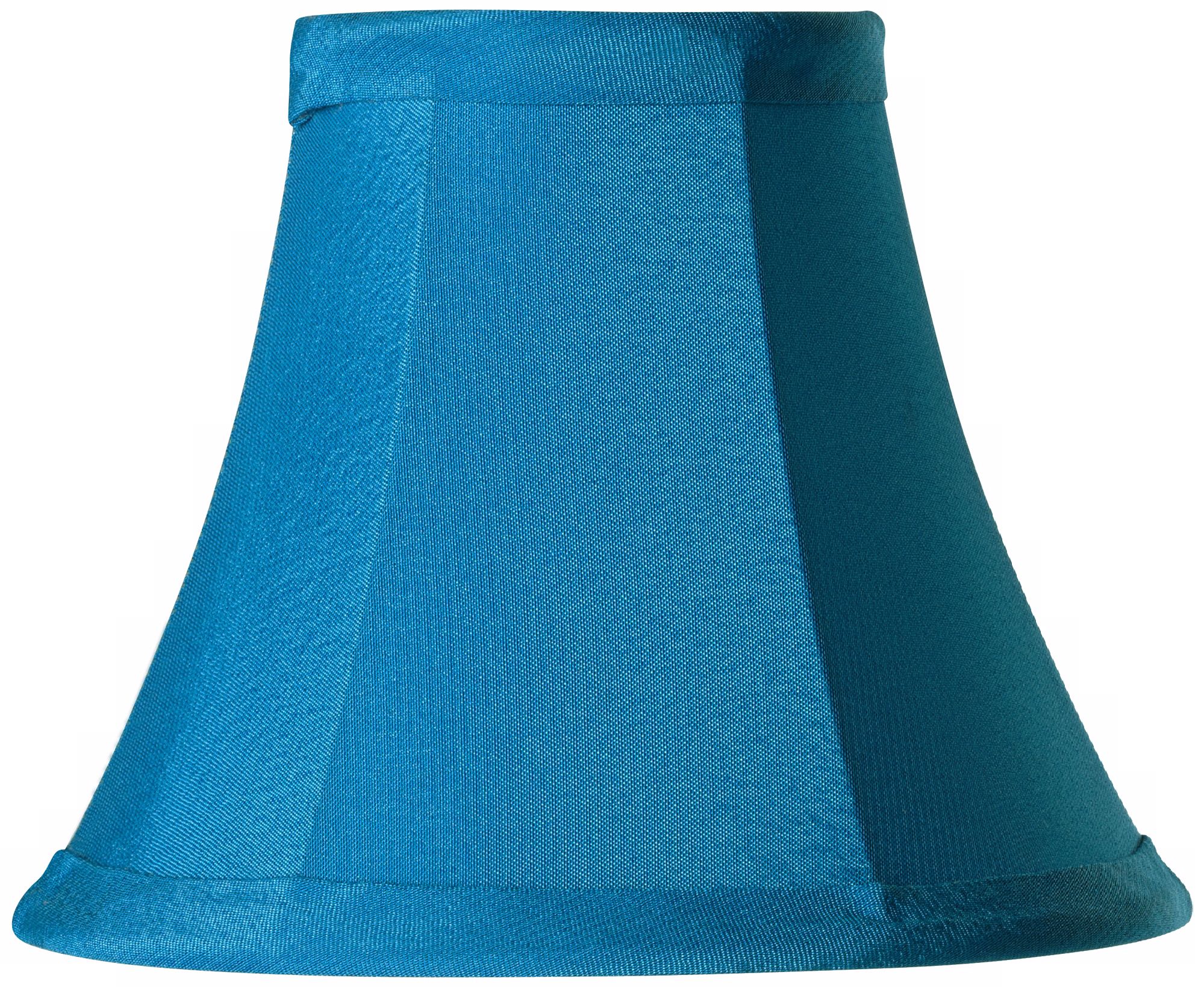Blue Fabric Lamp Shade 3x6x5 (Clip-On)