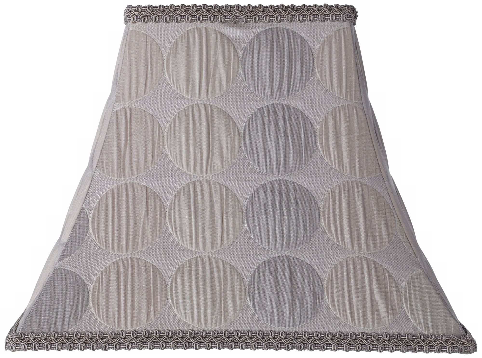 Circle Dove Gray Square Bell Shade 7/7x14/14x11.5 (Spider)