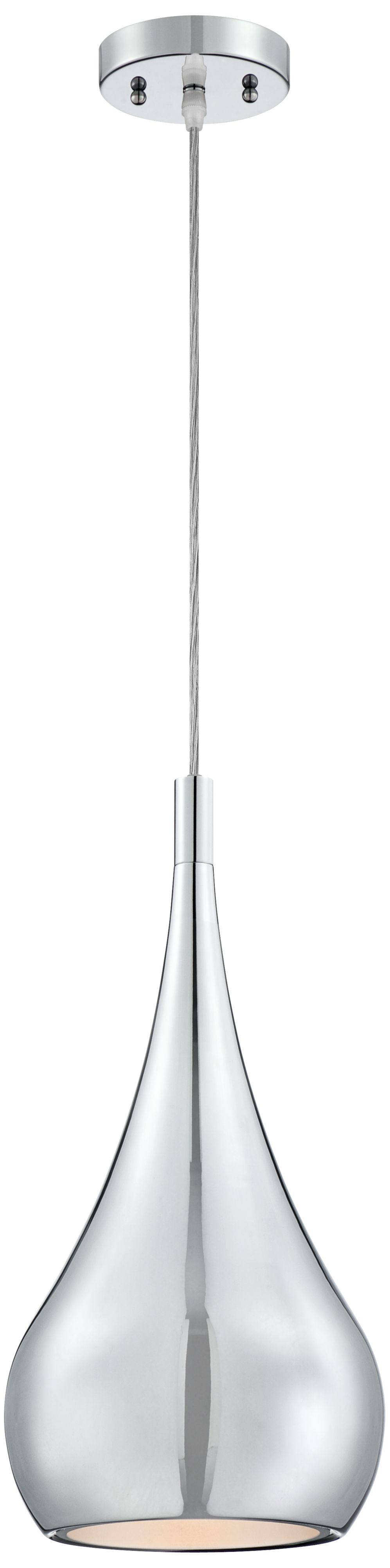 Possini Raindrop 9 1/2" Wide Chrome Mini Pendant Light