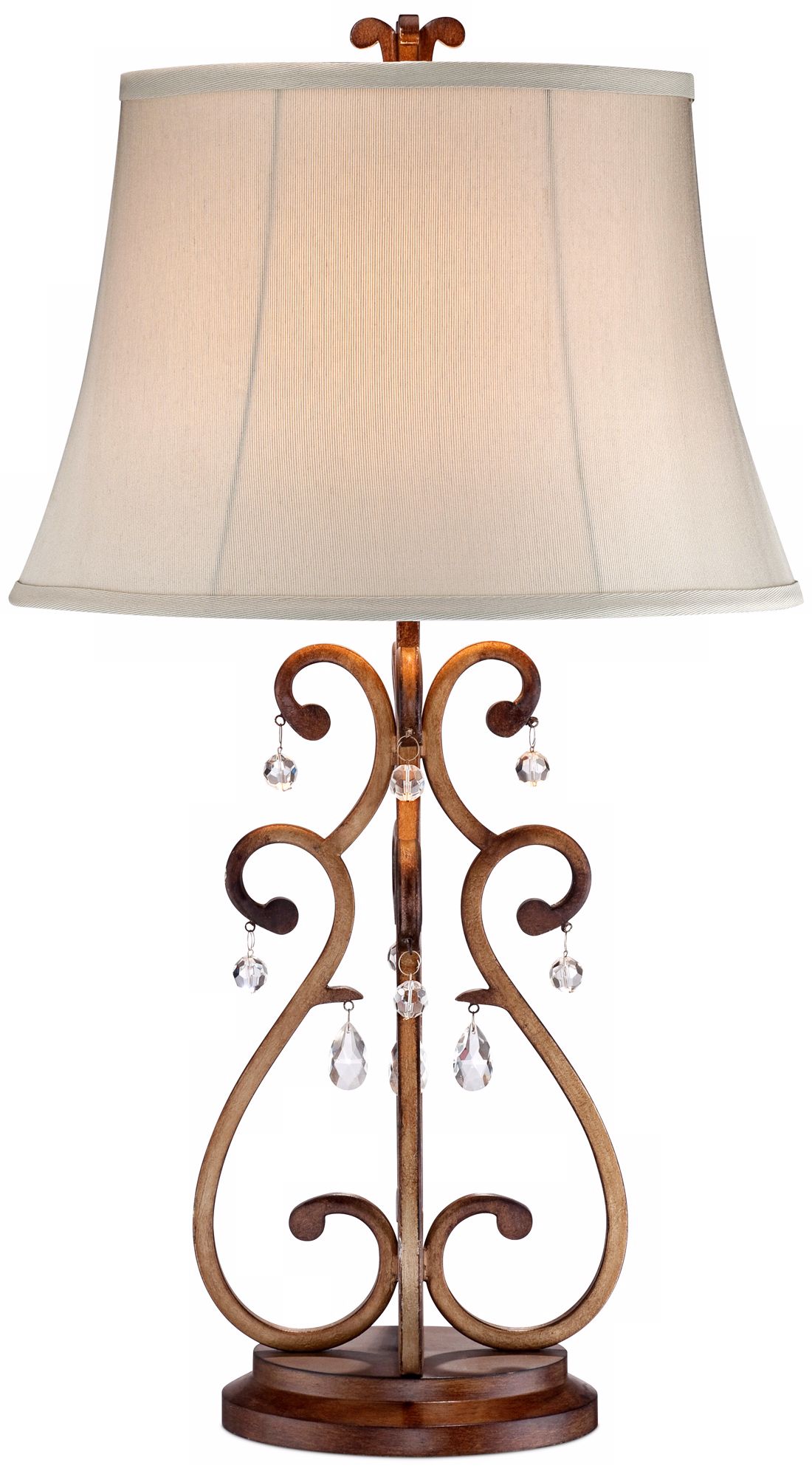 Possini Scrolling Gold Table Lamp