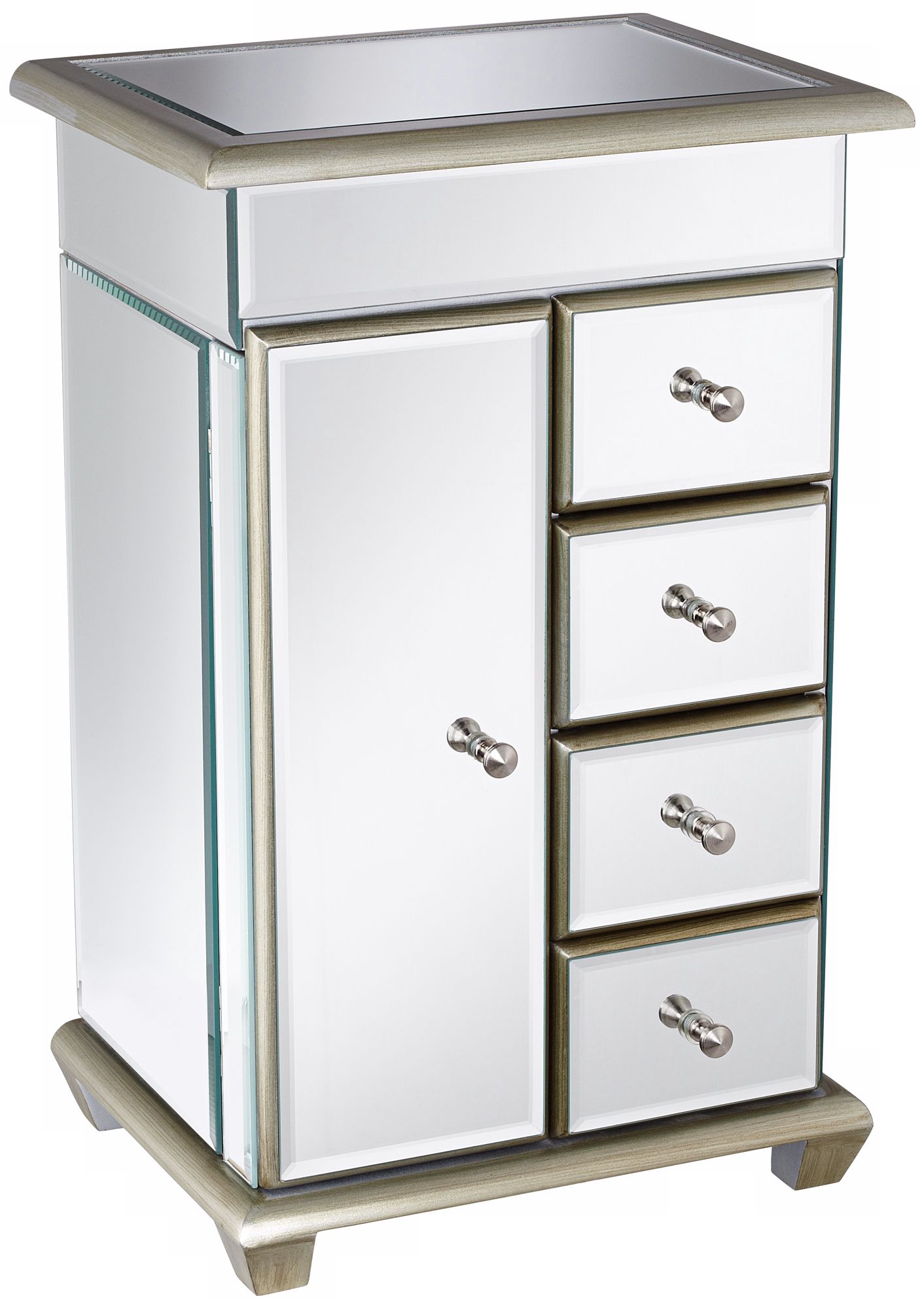 Mirrored Glass Jewelry Box
