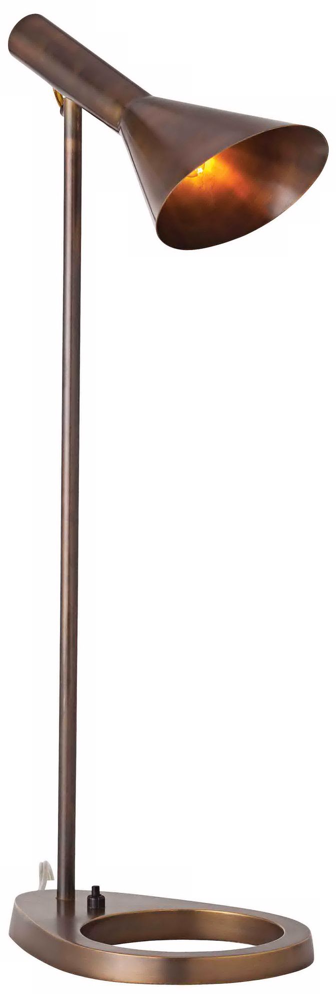 Arteriors Home Wilton Vintage Brass Desk Lamp