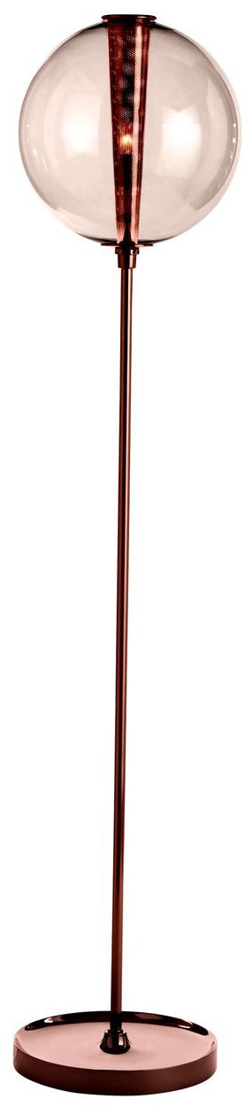 Arteriors Home Caviar Rose Gold Rose Glass Floor Lamp