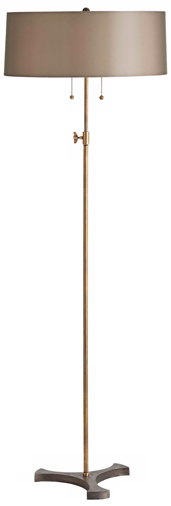 Arteriors Home Voss Antique Brass Adjustable Floor Lamp