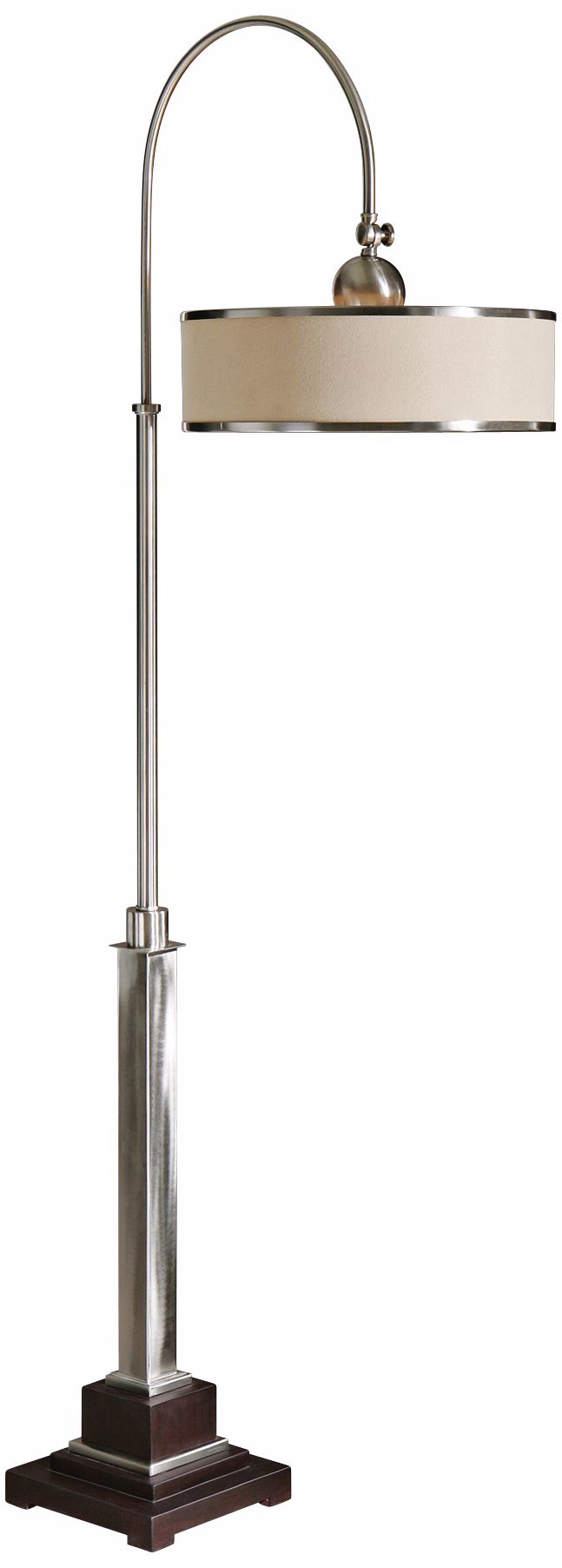Uttermost Amerigo Brushed Aluminum Floor Lamp