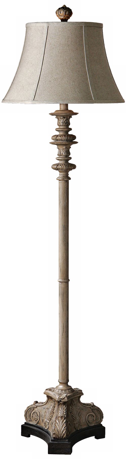 Uttermost Nerio Distressed Rust Gray Floor Lamp