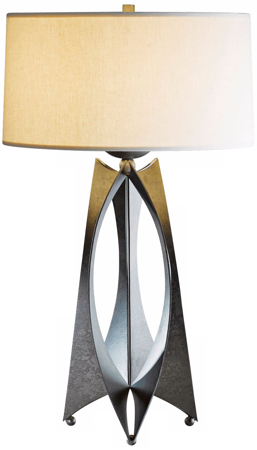 Hubbardton Forge Moreau Translucent Dark Smoke Table Lamp