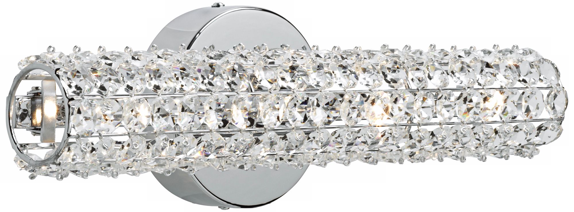 Vienna Full Spectrum 16 1/2" Wide Crystal Bath Light