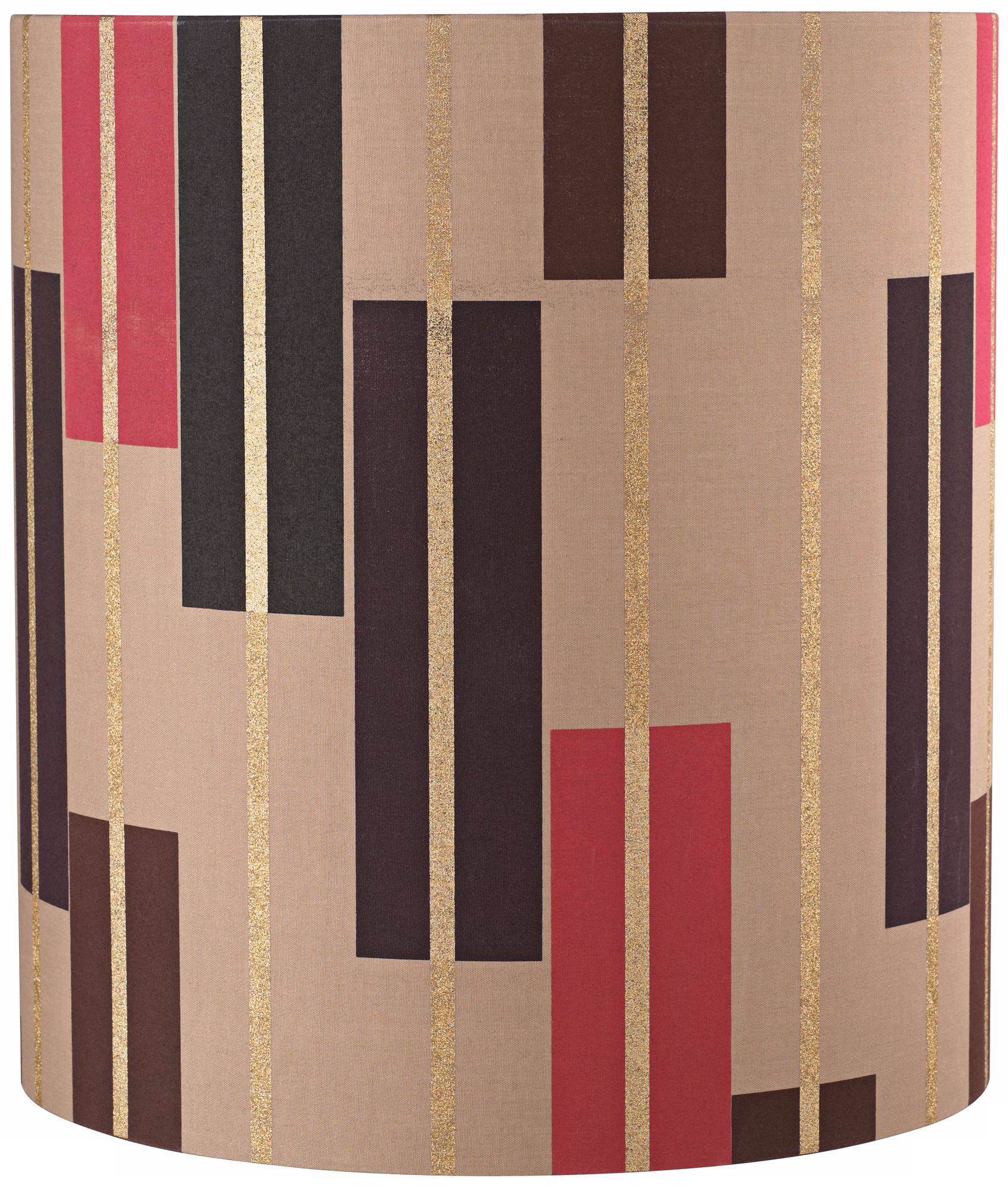 Geometric Shapes Gold Lamp Shade 11.5x11.5x12 (Spider)