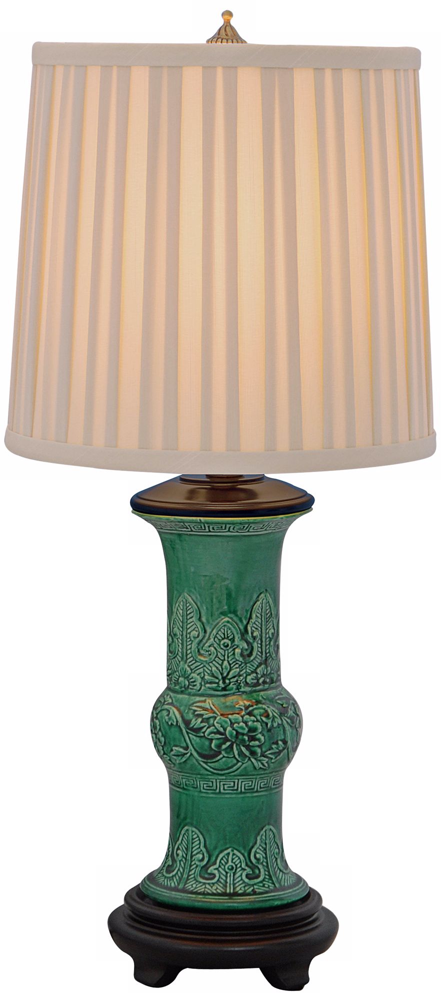 Ming Style Jade Porcelain Mini Table Lamp