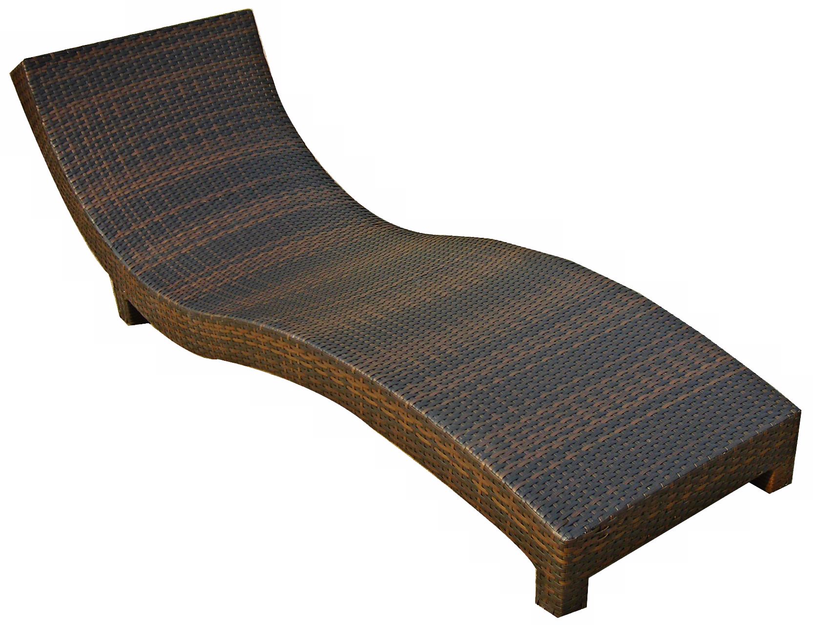 Outdoor Wicker Chaise Lounge
