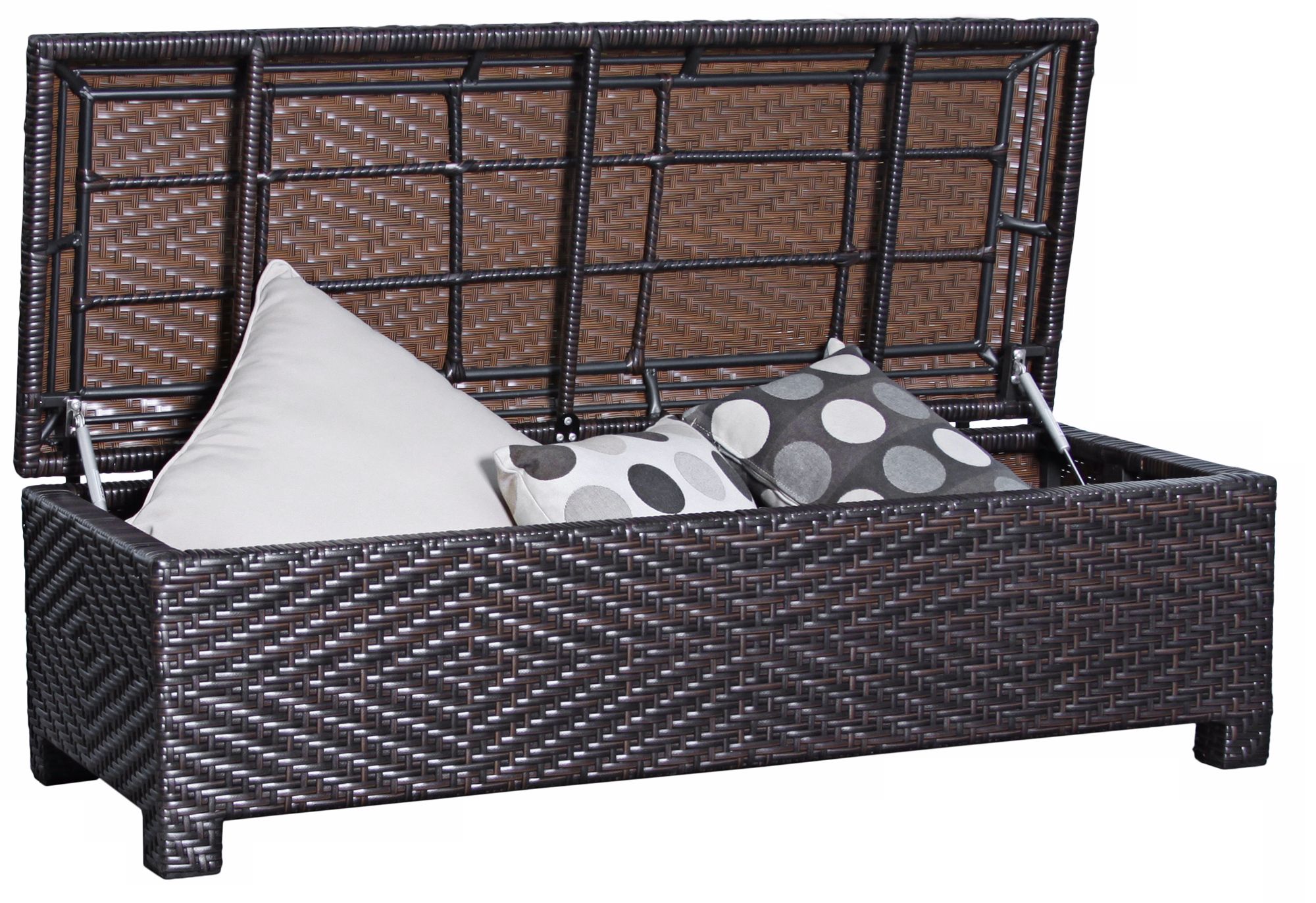 Santiago Indoor/Outdoor Wicker Storage Ottoman