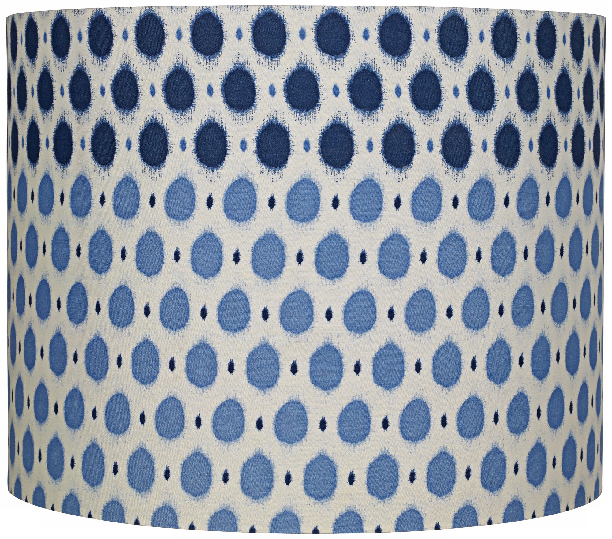 Blue Dots Cream Cotton Lamp Shade 14x14x11 (Spider)