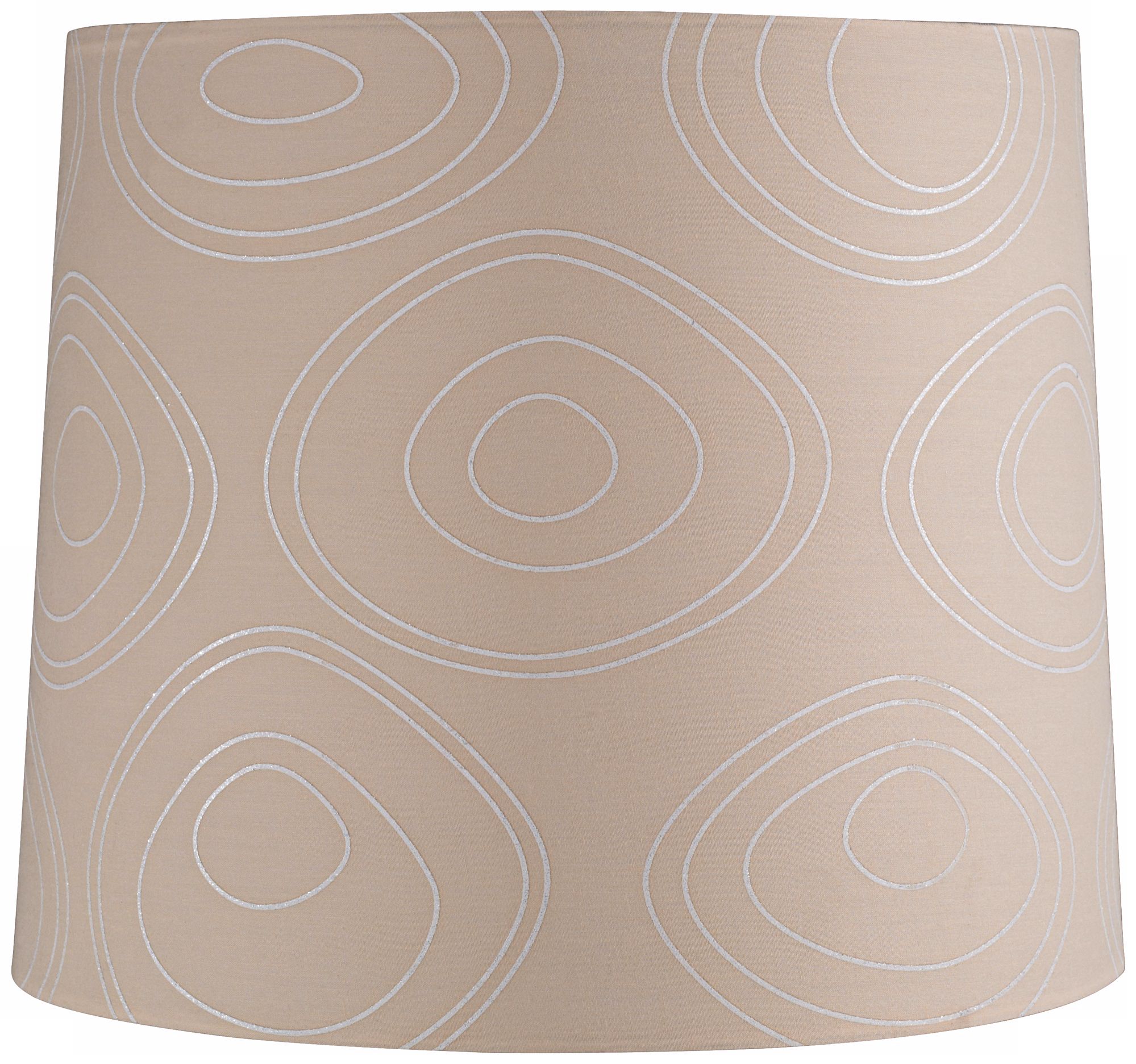 Modern Swirl Cream Satin Lamp Shade 12x13x11 (Spider)