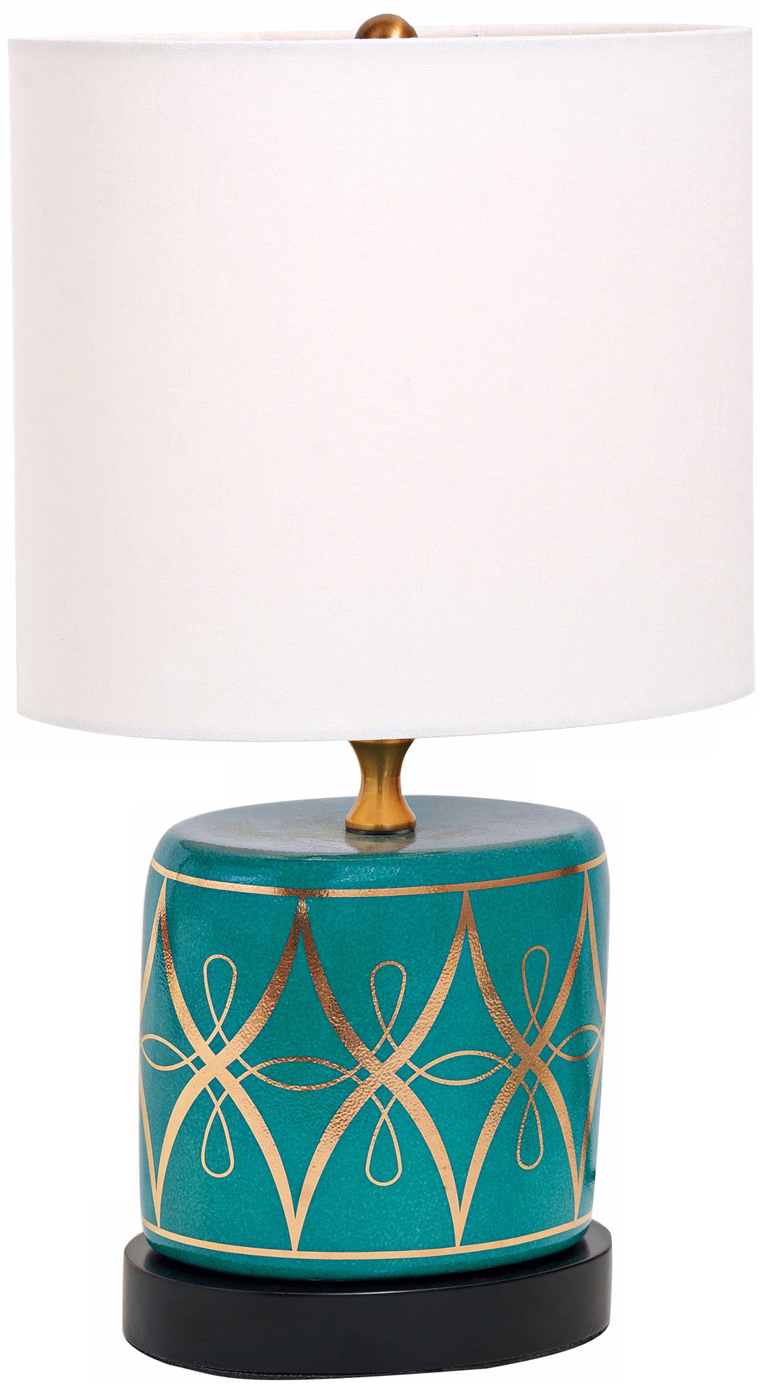 Zelda Peacock Mini Porcelain Table Lamp
