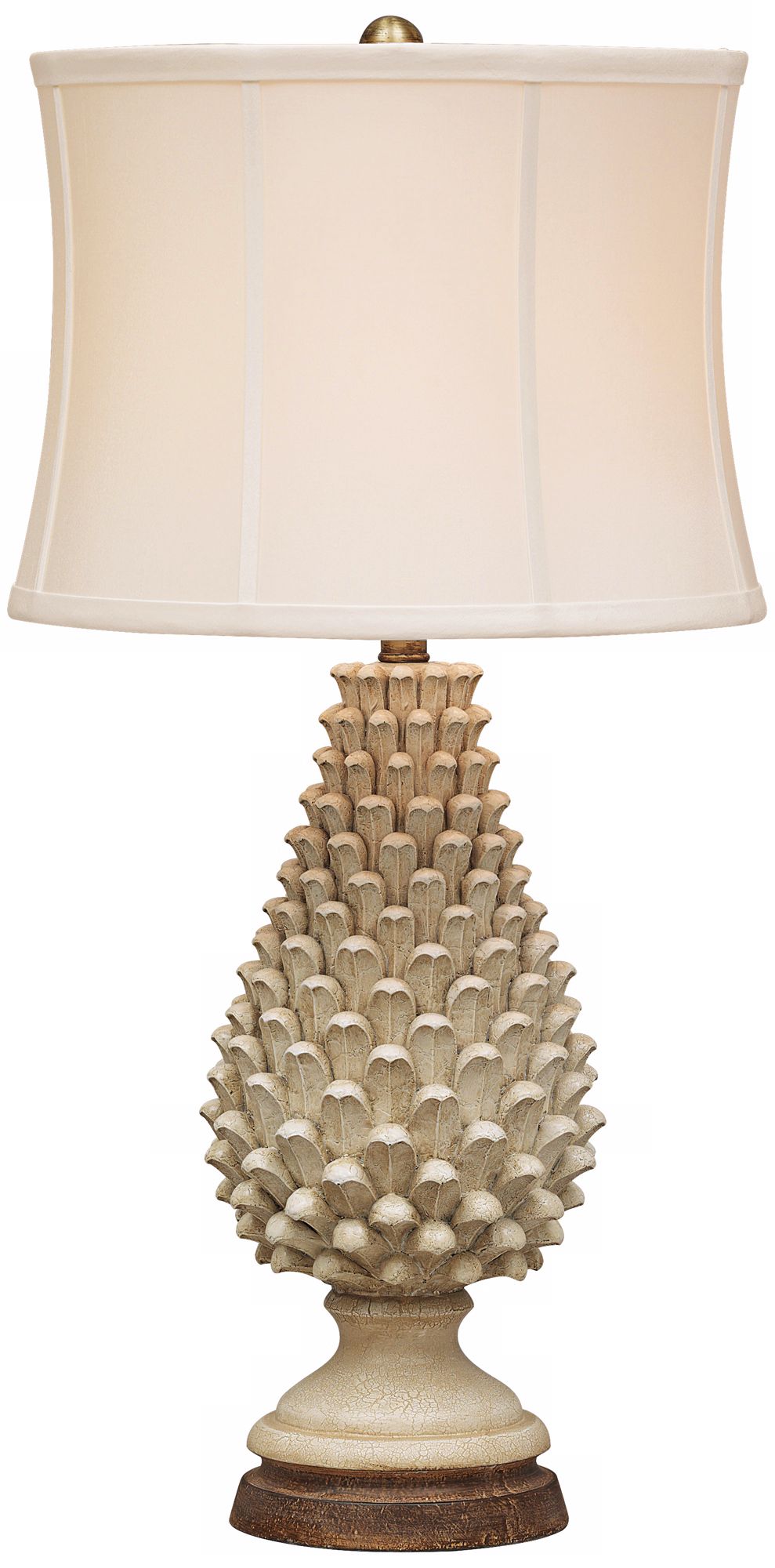 Artichoke Crackle Tuscan Table Lamp