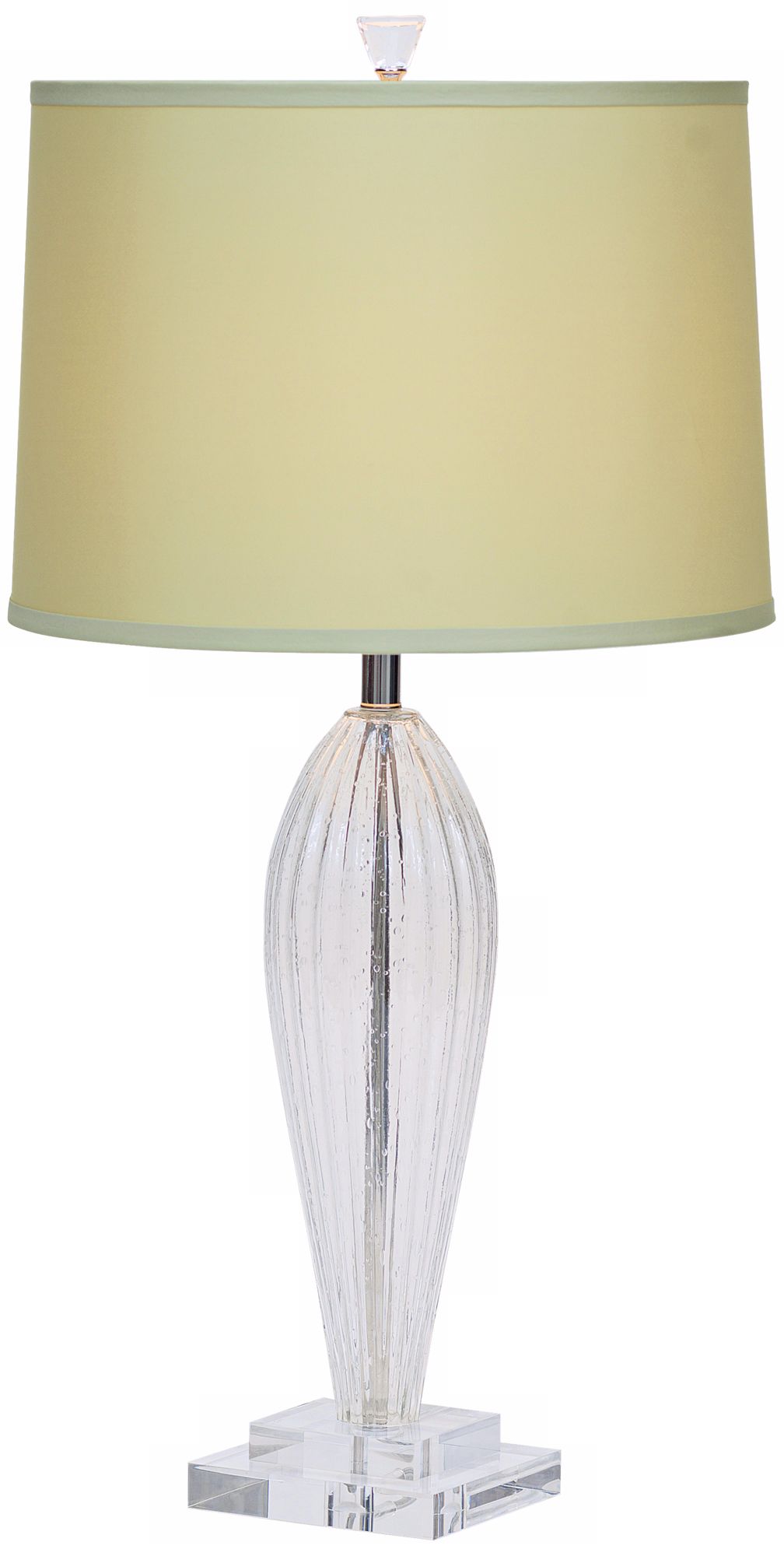 Romano Green Shade Hand-Blown Glass Table Lamp