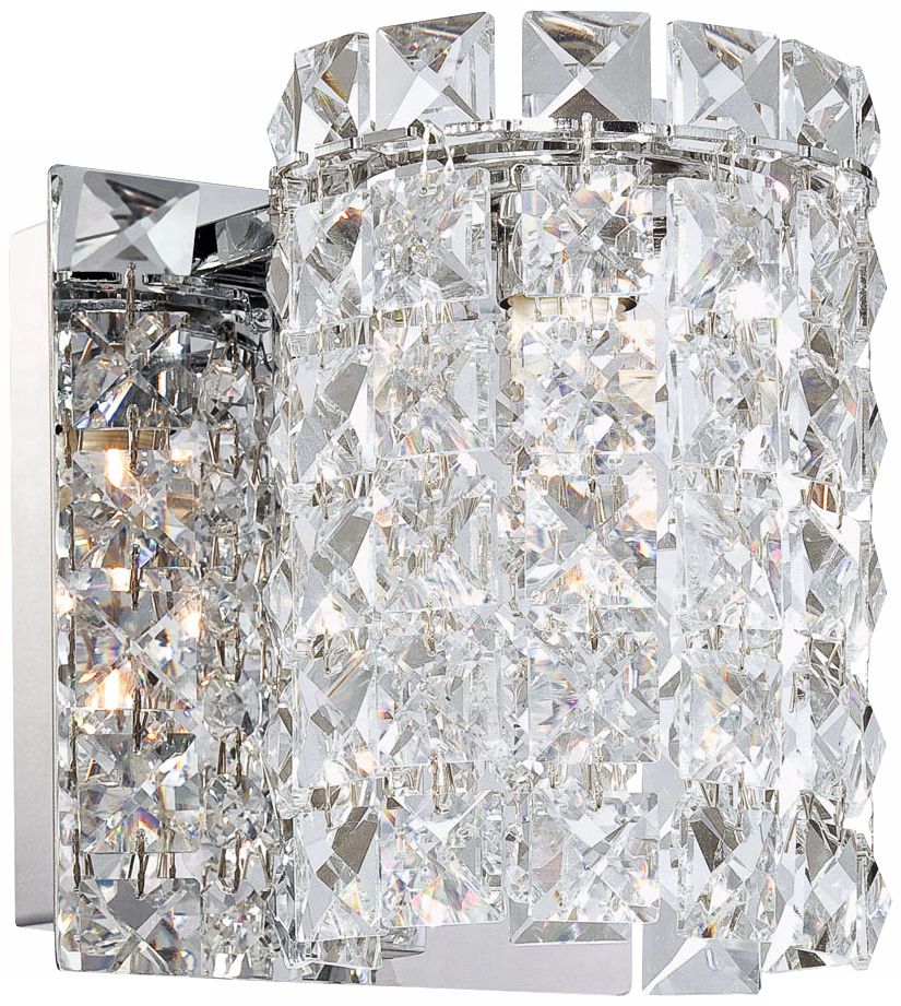 Alico Queen 6" High Crystal and Chrome Wall Sconce