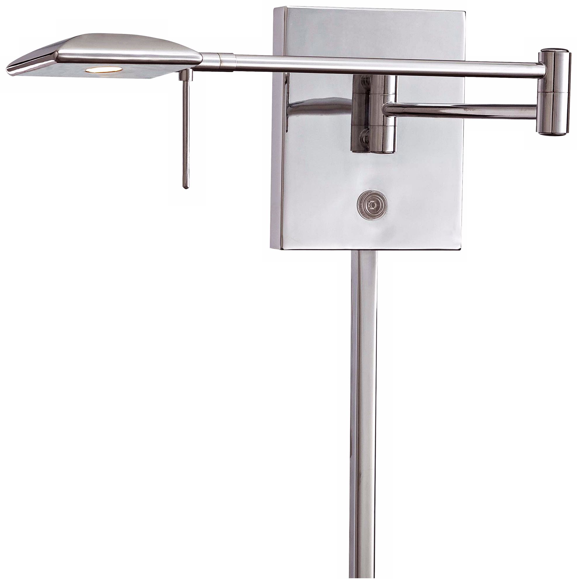 George Kovacs Square Head LED Chrome Swing Arm Wall Lamp