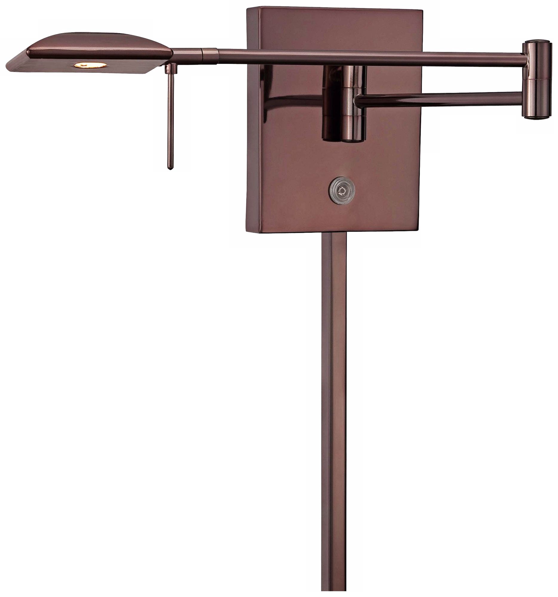 George Kovacs Square Head LED Chocolate Swing Arm Wall Lamp