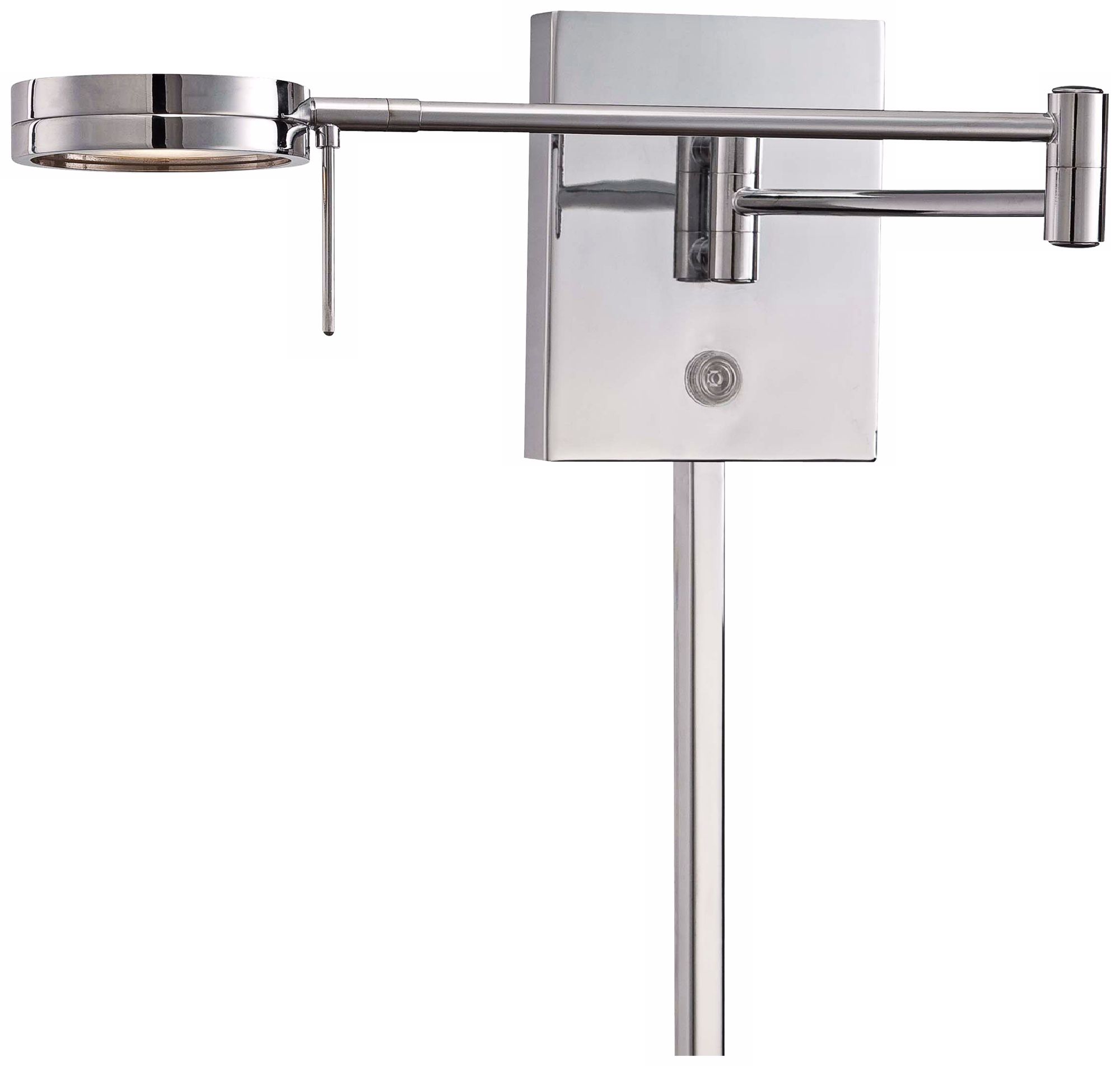 George Kovacs Round Head LED Chrome Swing Arm Wall Lamp