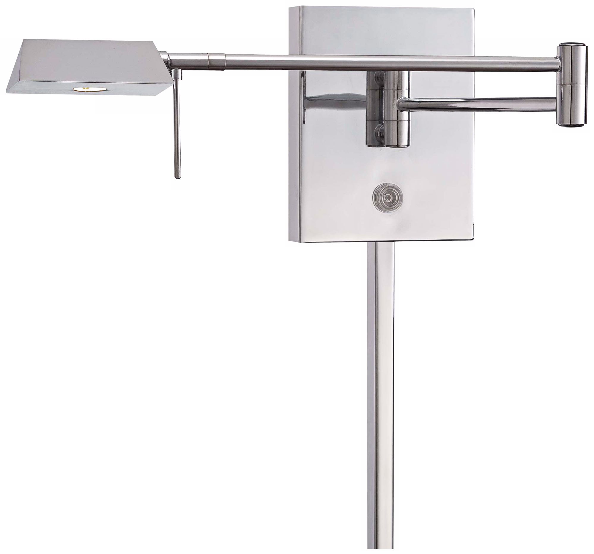 George Kovacs Angular Head LED Chrome Swing Arm Wall Lamp