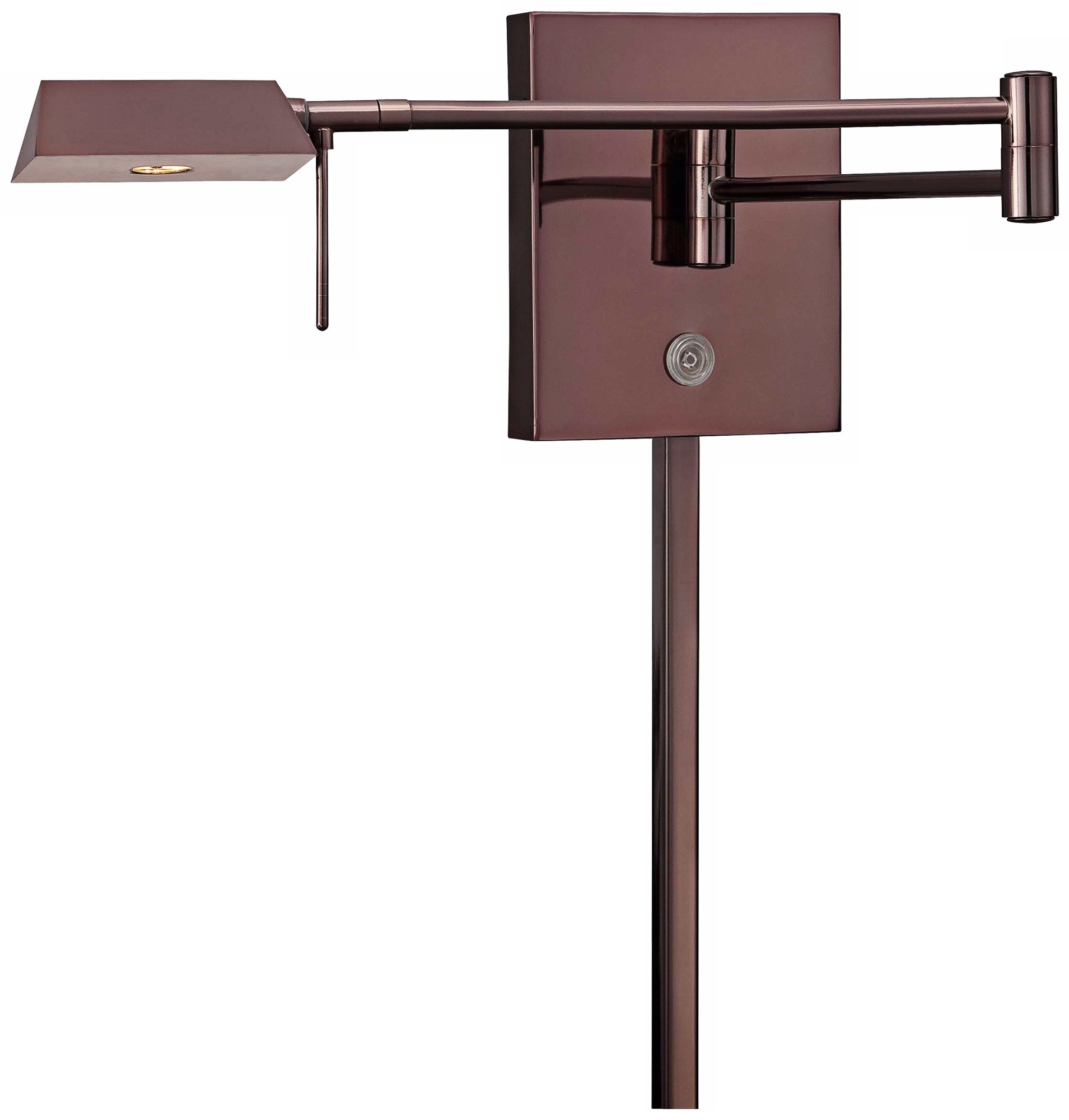 George Kovacs Angular Head LED Chocolate Swing Arm Wall Lamp