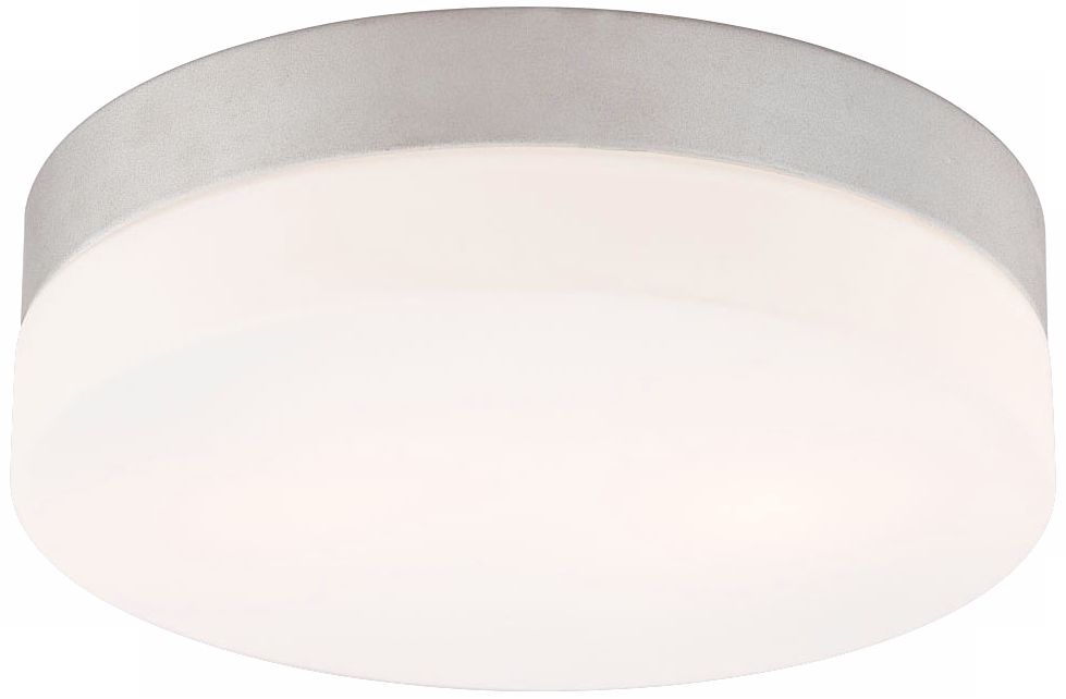Disc Medium 9" Wide Metallic Gray Ceiling Light
