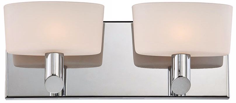 Alico Toby 13 1/2" Wide Chrome Bathroom Light