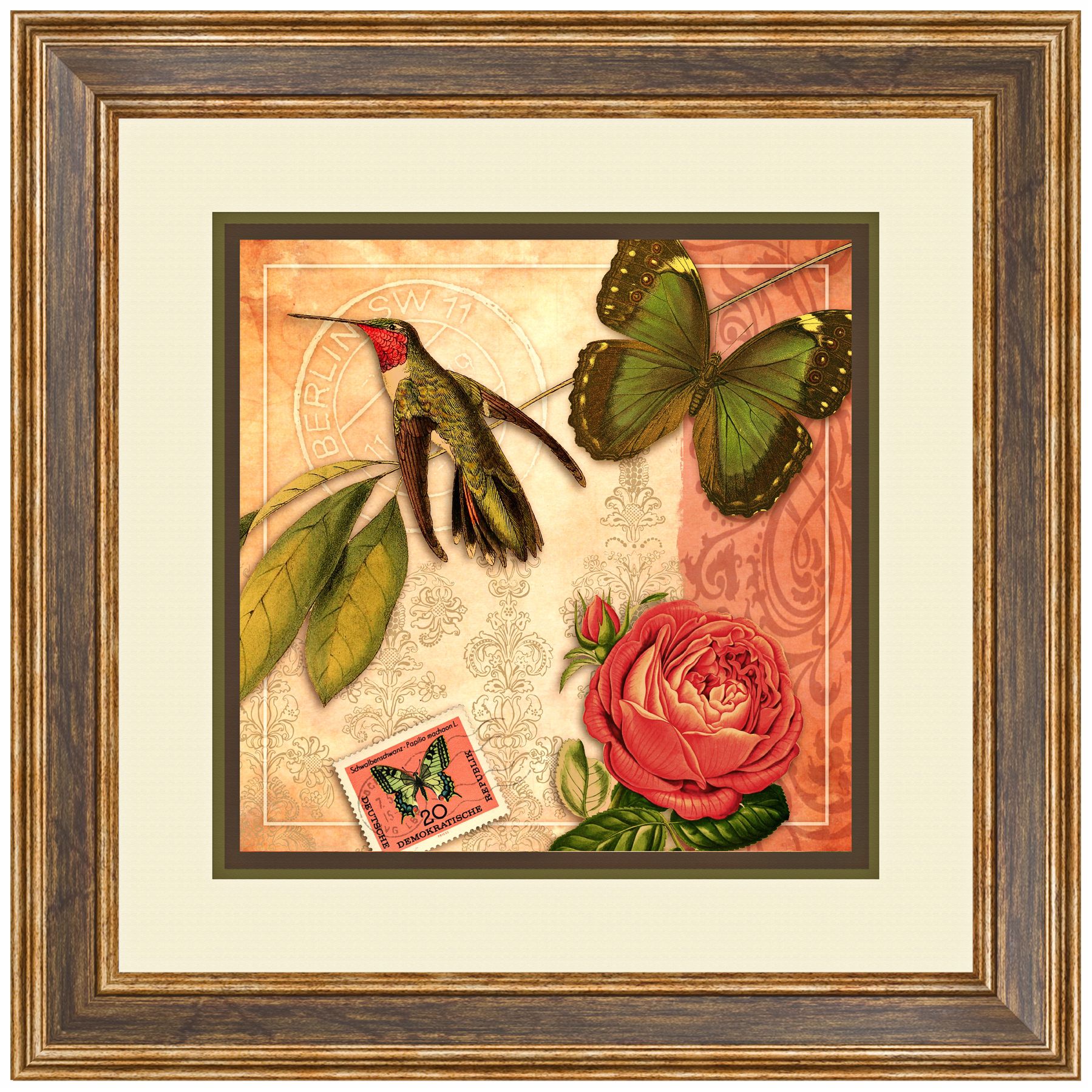 Humming Love I 24 1/2" High Butterfly Wall Art
