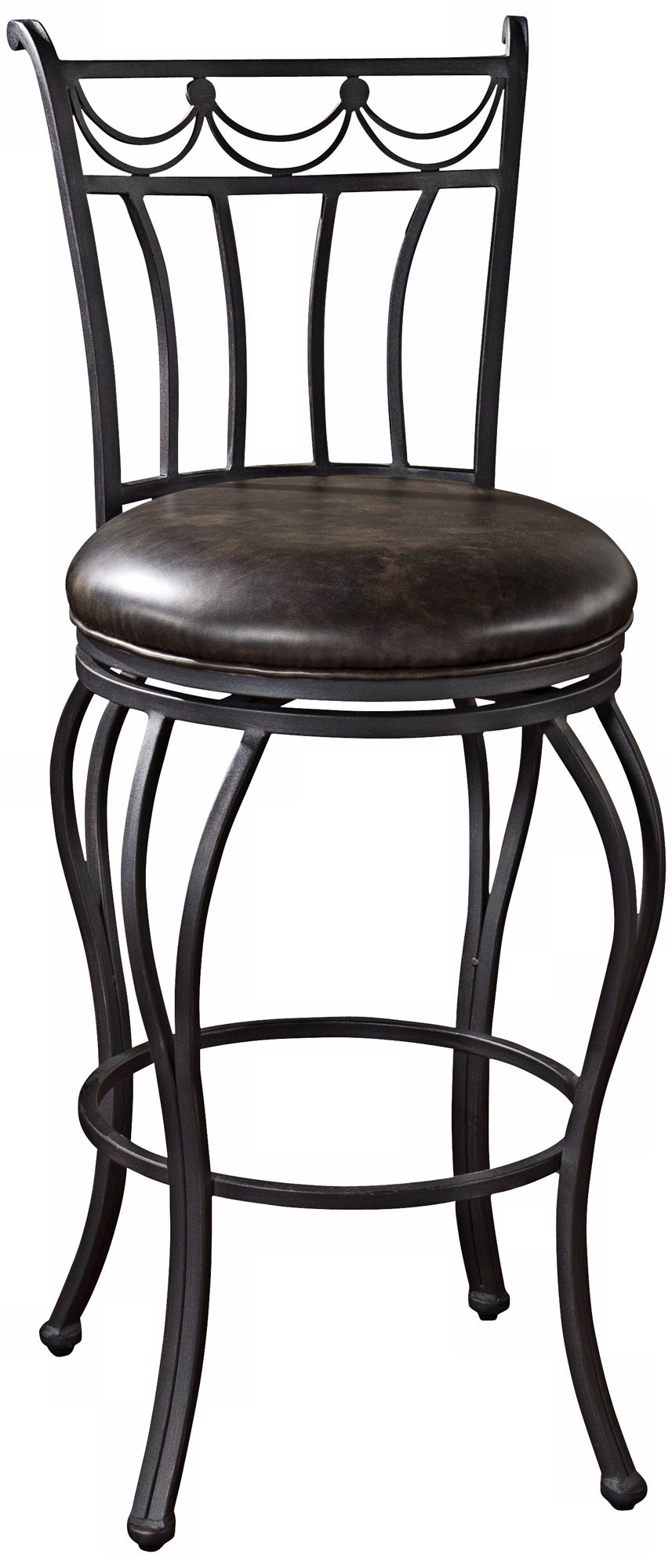 American Heritage Abella 30" High Aged Iron Bar Stool