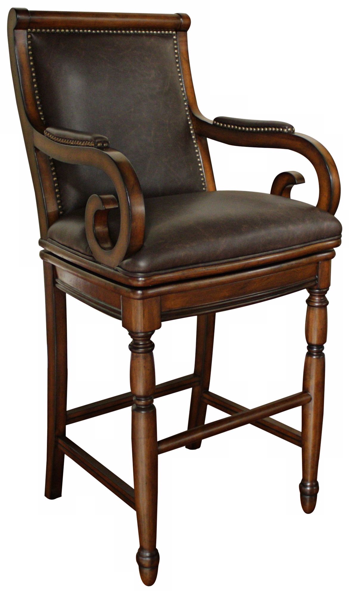 American Heritage Braxton 30" High Wood Bar Stool
