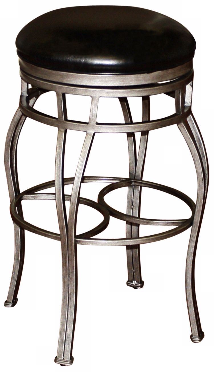 American Heritage Bella 30" Black Backless Bar Stool