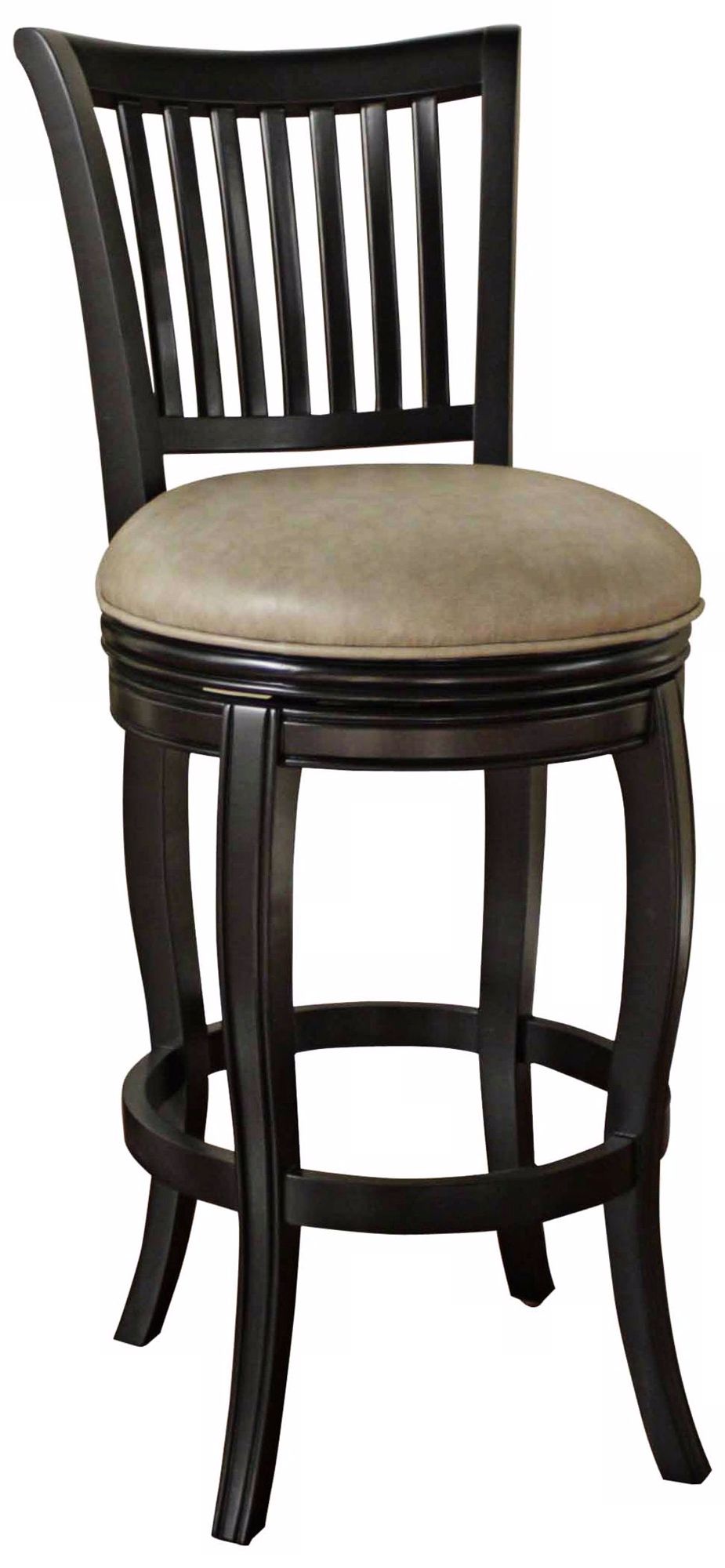American Heritage Maxwell 34"H Mushroom Black Tall Bar Stool