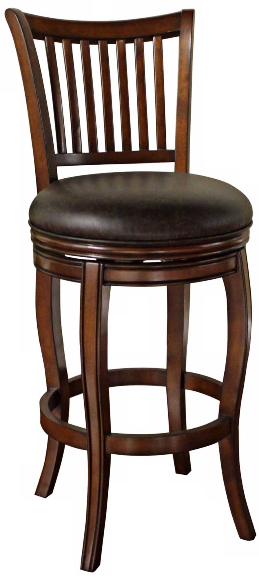 American Heritage Maxwell 34" H Suede Wenge Tall Bar Stool
